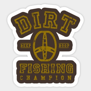 Dirt Fishing Sticker